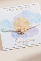 Francesca's You Are My Sunshine Pull Tie Bracelet - Gold