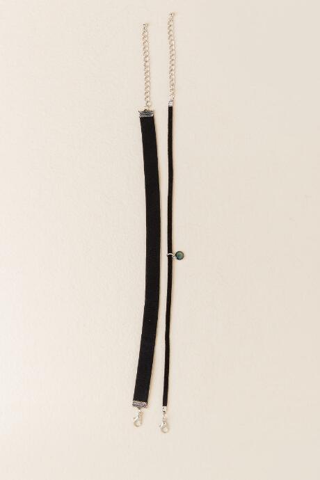 Francesca's Kaitlyn Mood Choker - Black
