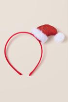Francesca's Karlee Santa Hat Headband - Red