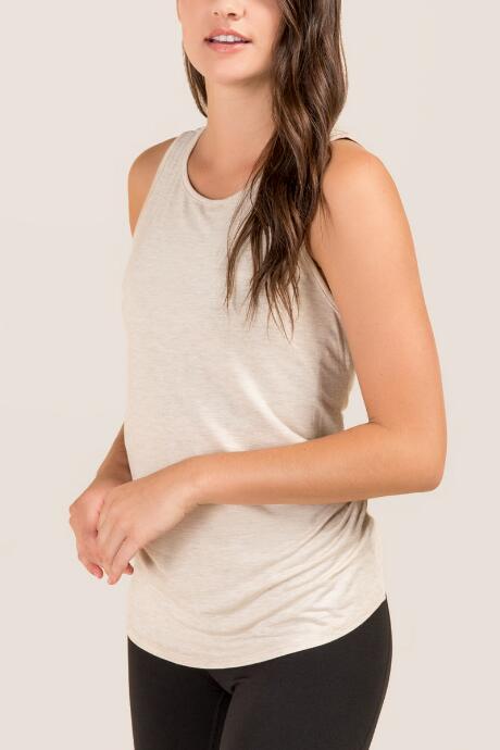 Francesca Inchess Sierra Wrap Back Tank - Heather Oat