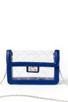 Francesca's Chris Quilted Clear Crossbody - Clear