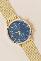 Fran Chelsea Mesh Band Watch - Navy
