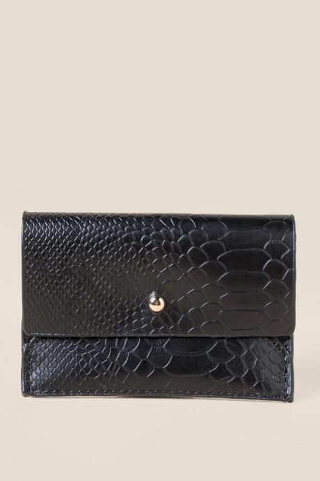 Francesca's Sasha Snake Wallet - Black