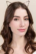 Francesca's Nilda Leopard Cat Ear Headband - Leopard