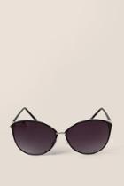 Francesca's Kensington Aviator Sunglasses - Black