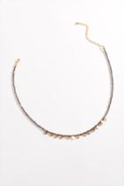 Francesca's Maren Beaded Choker Necklace - Hematite