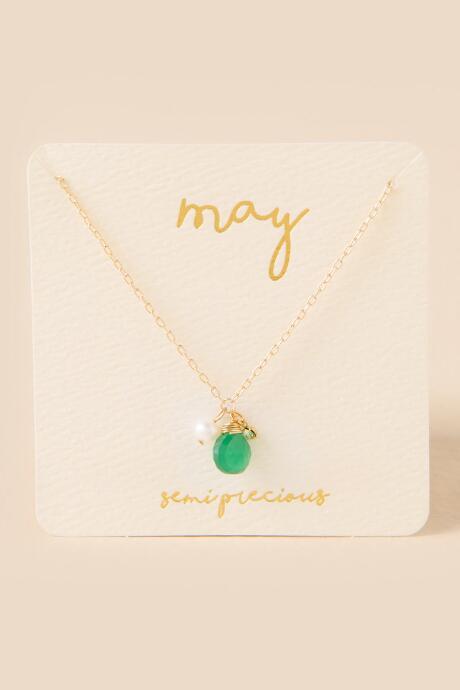 Francesca's May Birthstone Charm Pendant - Emerald