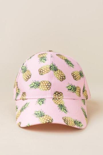 Francescas Mira Pineapple Hat - Pink