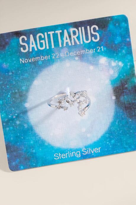 Francesca's Sagittarius Sterling Silver Constellation Ring - Silver