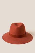 Francesca's Amari Felt Panama Hat - Rust