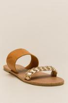 Free Region Brandy Braided Slide Sandal - Gold