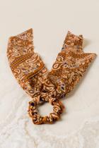 Francesca's Ginni Bandana Hair Tie - Rust