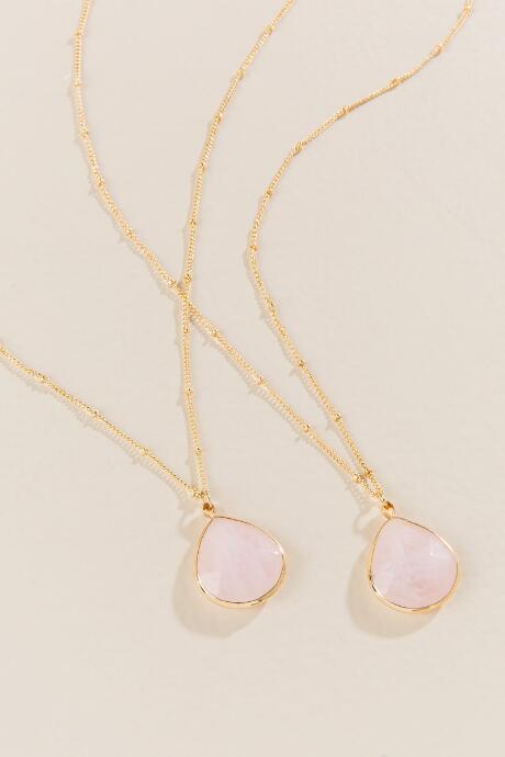 Francesca Inchess Rebekah Layered Stone Necklace - Gold