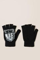 Francesca's Nina Flip Top Gloves - Black