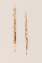 Francesca's Emerson Liquid Duster Earring - Gold