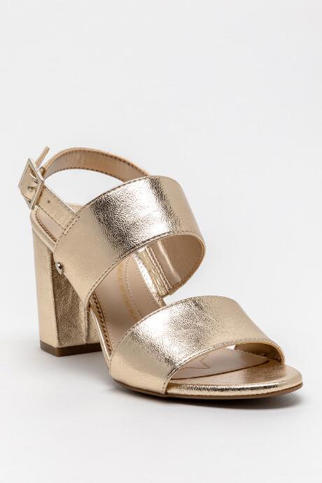 Circus By Sam Edelman Olivia Banded Block Heels - Gold