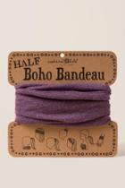 Francesca's Half Boho Bandeau By Natural Life In Washed Eggplant - Purple