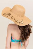 Francesca's Mermaid Sun Hat - Brown