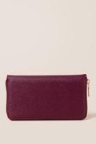 Francesca Inchess Murphy Saffiano Wallet - Burgundy