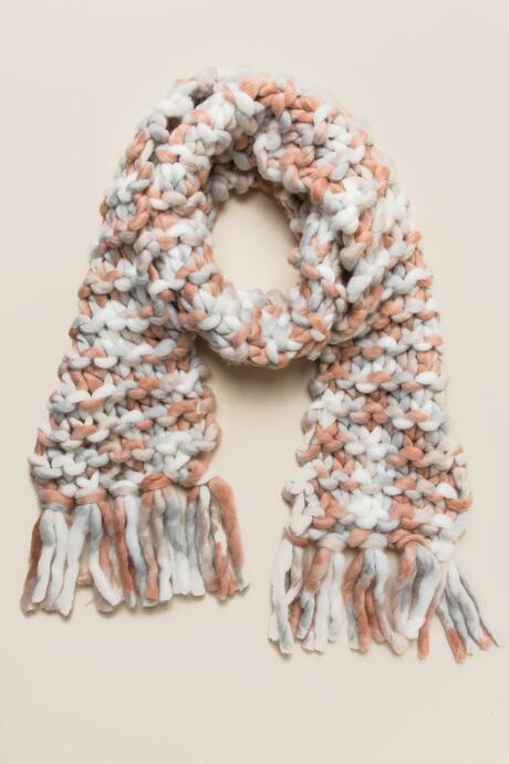 Francesca's Rosemary Chunky Knit Oblong Scarf - Ivory