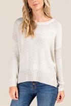 Francesca Inchess Thea Elbow Patch Pullover Sweater - Ivory