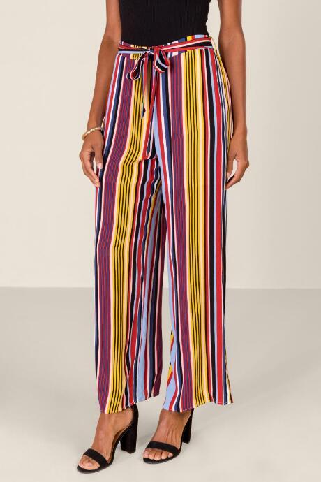 Francesca's Mckenzie Striped Palazzo Pants - Multi
