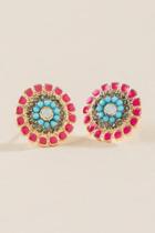 Francesca's Zia Round Beaded Studs - Multi