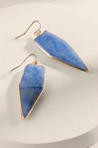 Francesca's Shea Semi-precious Stone Earrings - Light Blue