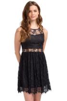 Mi Ami Amberley Lace Dress - Black