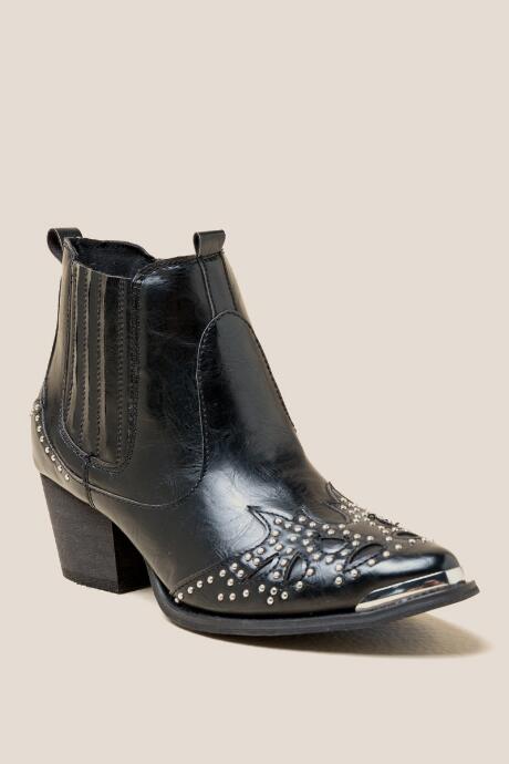 Wanted Lonestar Studded Western Boot - Black