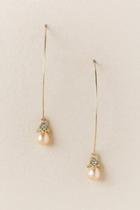 Francescas Nila Pearl Drop Earring - Gold