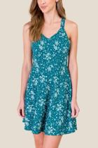 Francesca's Lana Floral Fit And Flare Dress - Forest