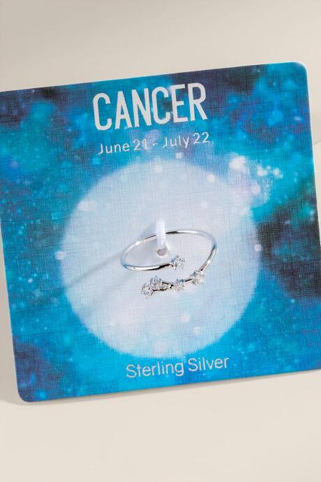 Francesca's Cancer Constellation Sterling Ring - Silver