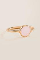 Francesca's Clara Delicate Stone Ring - Pale Pink