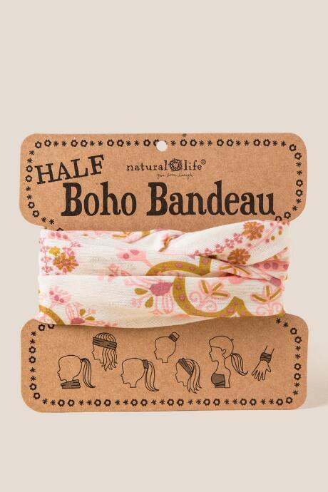 Francesca's Boho Bandeau In Cream Floral - Cream