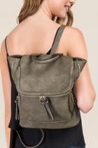 Francesca's Kendall Classic Backpack - Olive