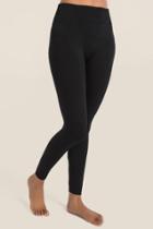 One Step Up Thalia Fleece Lined Basic Legging - Black