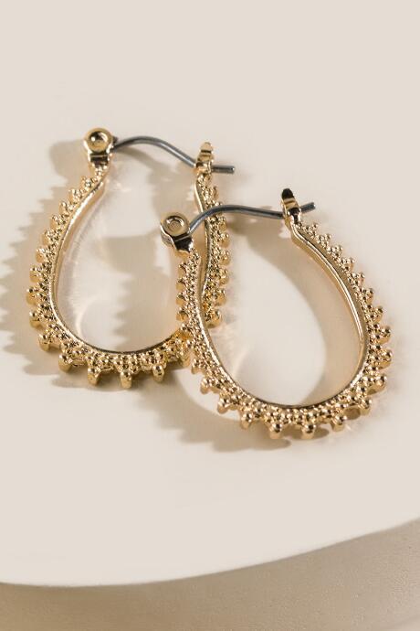 Francesca Inchess Serena Oval Hoop Earrings - Gold