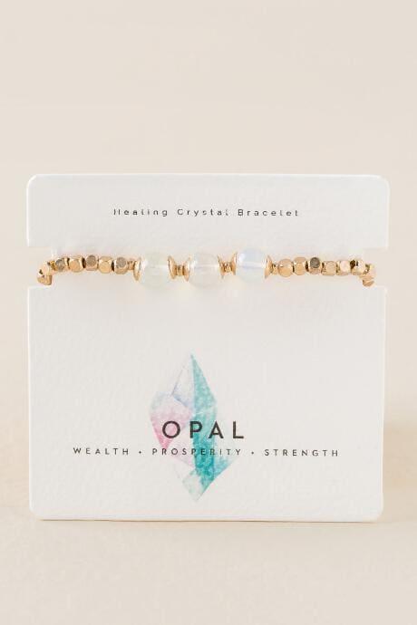 Francesca's Healing Opal Pull Tie Bracelet - Iridescent