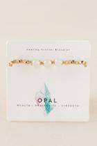 Francesca's Healing Opal Pull Tie Bracelet - Iridescent