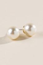 Francesca's Isabelle Pearl Ball Studs - Pearl