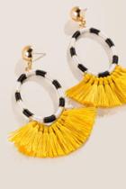 Francesca's Shania Color Block Tassel Earrings - Multi