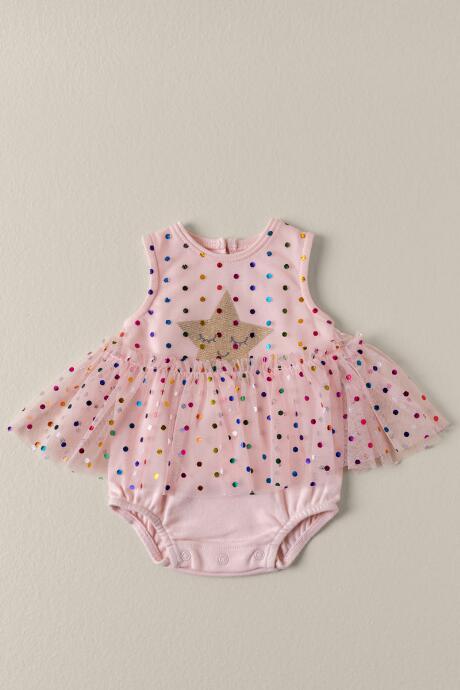 Rashiti Rainbow Star Bodysuit - Pale Pink