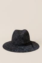 Francesca's Valentina Panama Hat - Black