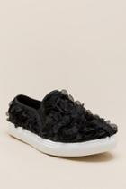 Wanted Frills Floral Sneaker - Black