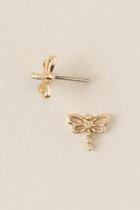 Francesca's Dragonfly Stud Earring - Gold