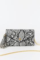 Francesca's Taylor Envelope Wallet - Black/white