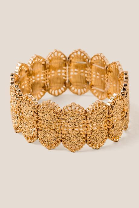 Francesca's Serena Filigree Stretch Bracelet - Gold