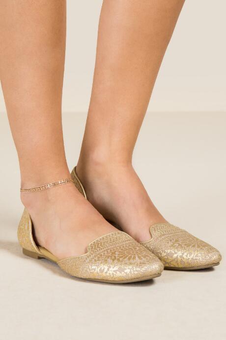 Francesca's Sabine Gold Layered Chain Anklet - Gold