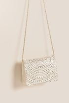 Francesca's Brielle Perforated Crossbody - Ivory